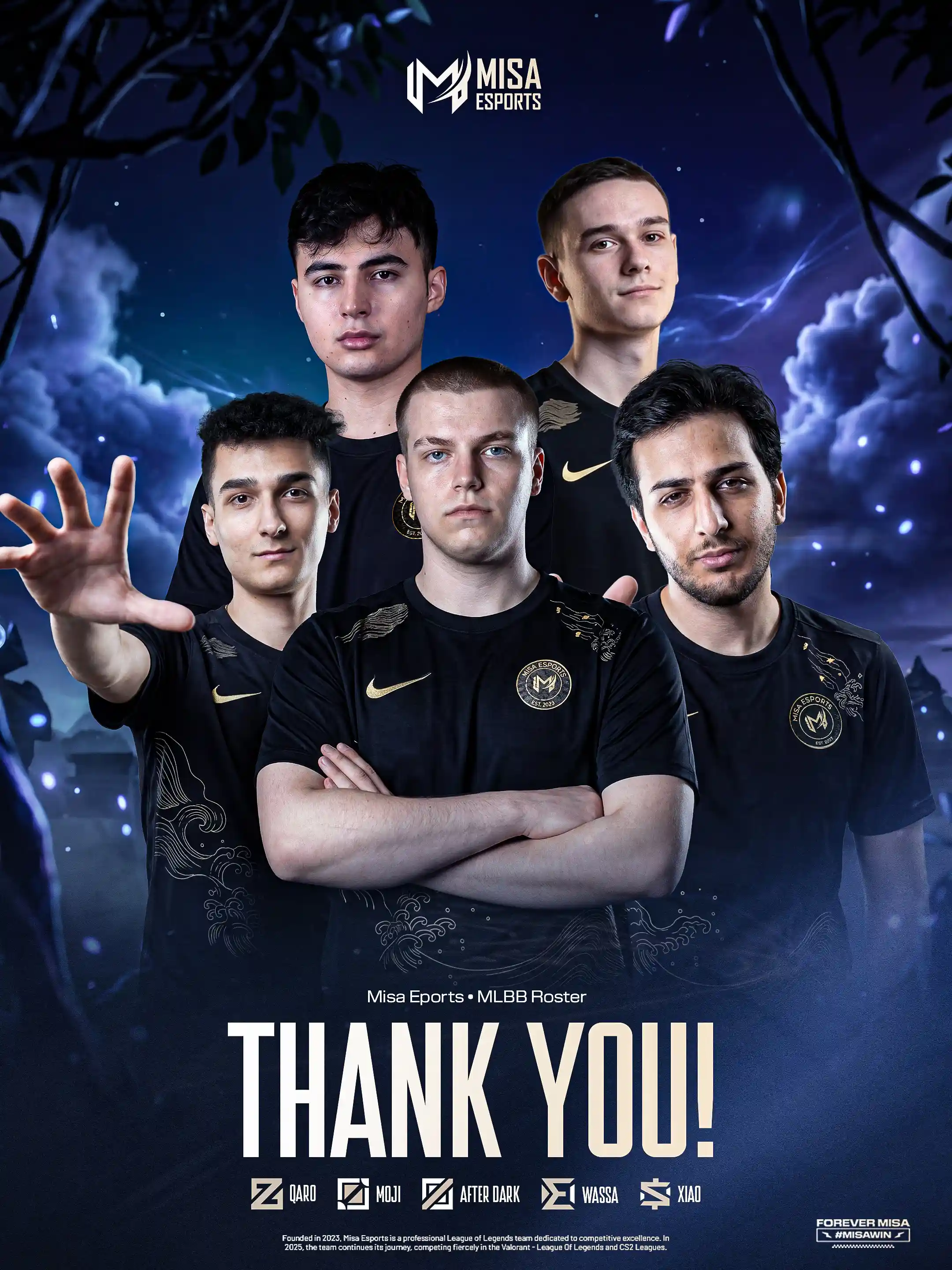 Анонс роспуска состава Misa Esports по MLBB